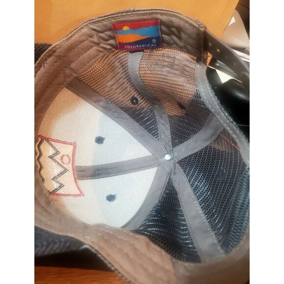 Coloradical Square Vibes Trucker Hat Grey Herringbone - Picture 4 of 4